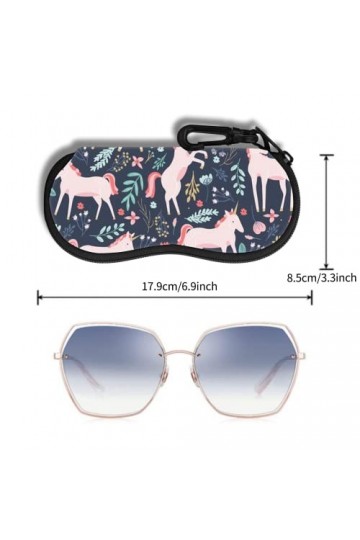 Étui à Lunettes Lunettes de Soleil Pochette Souple Avec Clip de Ceinture étui à Lunettes Ultra Léger en Néoprène à Fermeture 