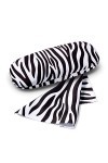 FEFI Set Etui à lunettes: Animal Print Zèbre - Hardcase - avec chiffon de nettoyage de lunettes