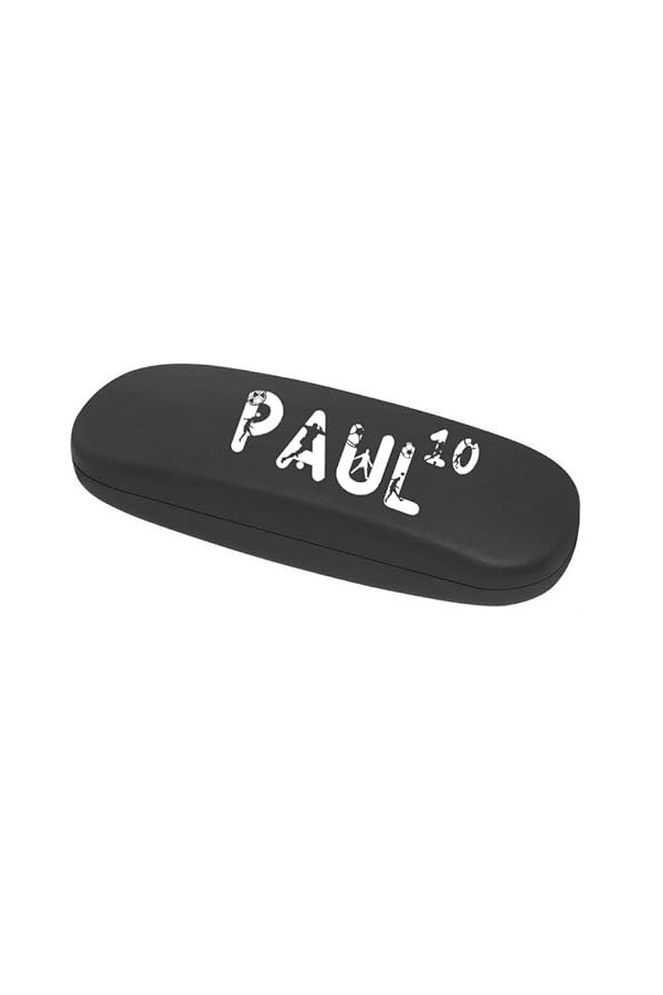 Taperso Etui noir lunettes avec votre prenom football 2