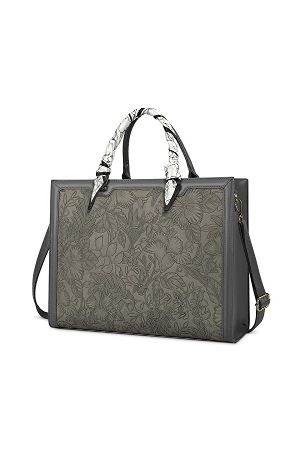 NUBILY Sac à Main Cabas Fourre Femmes Similicuir Grand Capacité Pour Ordinateur Imperméable Pour Cours Lycée Sacoche Porté Ep