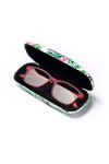 FEFI Set Etui à lunettes: Flower/Leaf - Hardcase - avec chiffon de nettoyage pour lunettes
