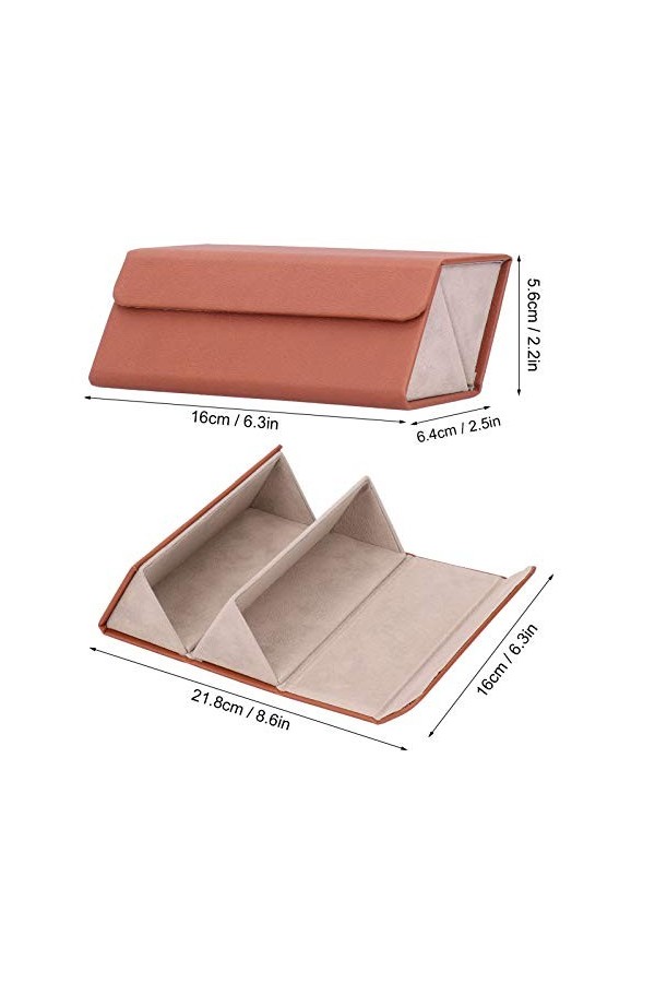 Organisateur de Lunettes de Soleil, Étuis à lunettes Boîte de Rangement de Voyages pour Lunettes de Soleil Portable Boîte de 