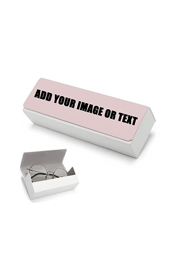 Étui à lunettes à coque rigide personnalisé, étui à lunettes de soleil portable en cuir PU pour hommes et femmes, étui à lune