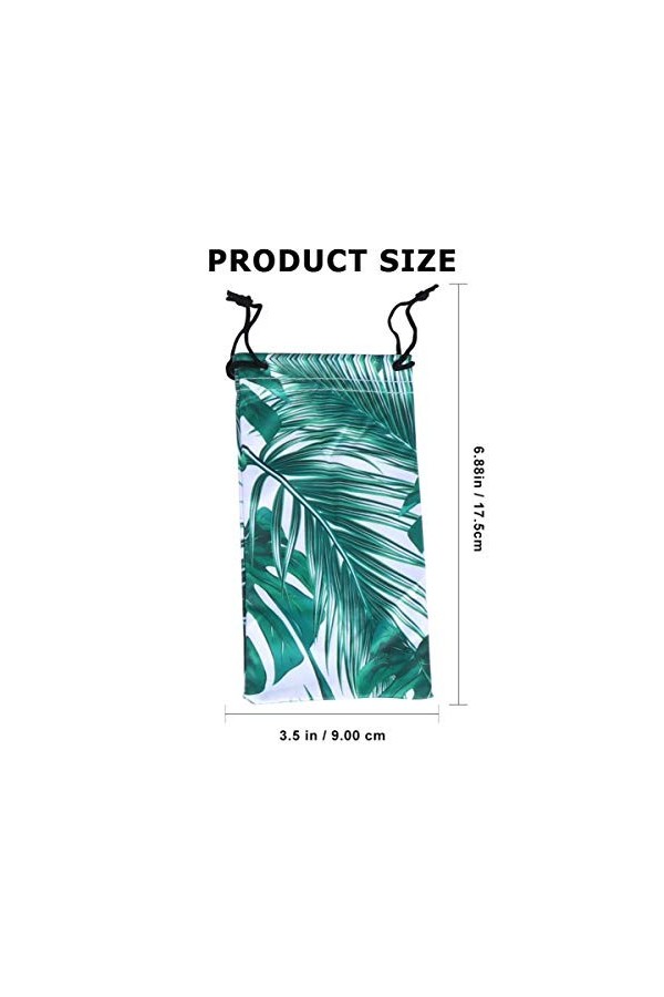 VALICLUD Étuis à Lunettes Pochette Souple Lunettes de Soleil Pochette Flamingo Feuille de Palmier Pochette à Lunettes Cordon 