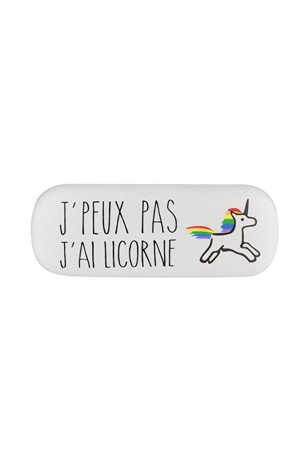 Etui à Lunettes "Je ne Peux Jai une Licorne"