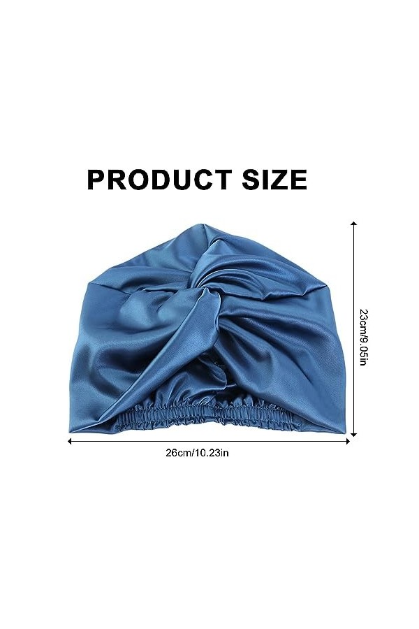Tadipri Soie Bonnet Satin Cheveux Nuit, Bonnet Soie Cheveux Nuit Bonnet De Nuit Satin Bonnet En Satin Femme Élastique Protect