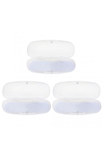 POPETPOP Étuis À Lunettes - 3 Pièces Étui À Lunettes Transparent Étui À Étui À Lunettes De Voyage À Coque Rigide Boîte De Pro