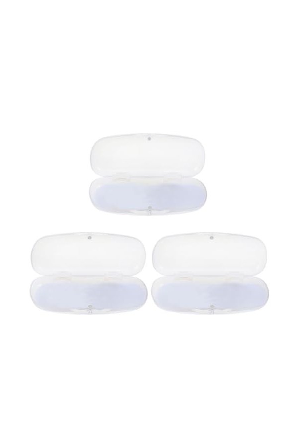 POPETPOP Étuis À Lunettes - 3 Pièces Étui À Lunettes Transparent Étui À Étui À Lunettes De Voyage À Coque Rigide Boîte De Pro