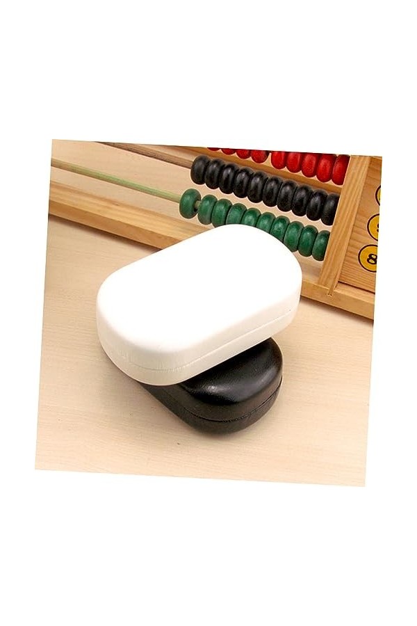 Lurrose Boites De Stockage 4 Pièces Étuis À Lunettes DIY Protecteur Multifonctionnel Blanc Stockage Cuir Noir Vide Et Étuis P