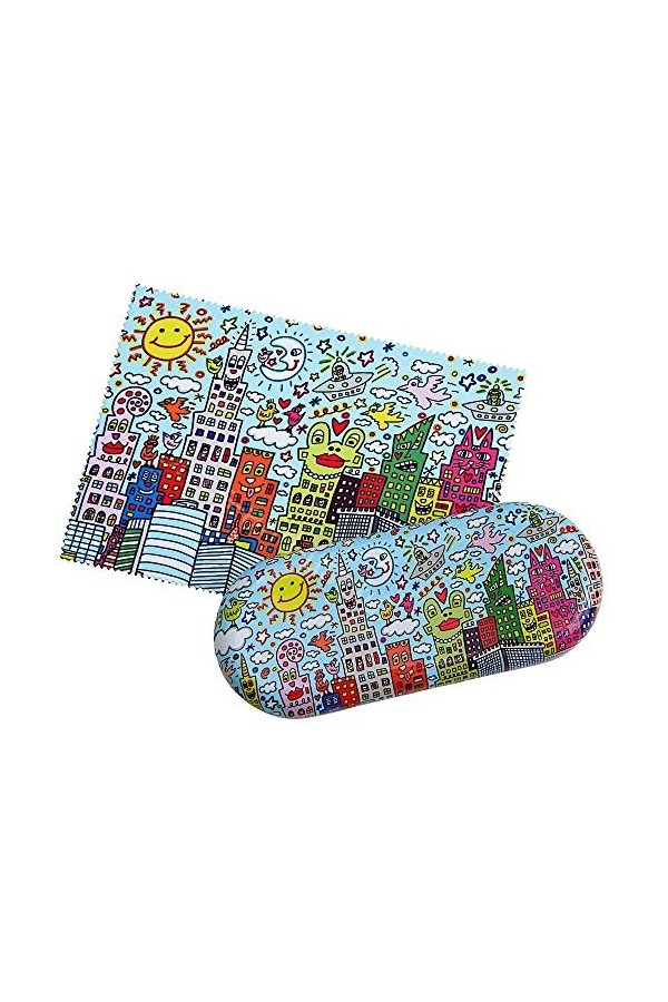 Fridolin Étui à lunettes avec chiffon de nettoyage James Rizzi