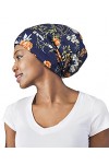 Bonnet satin pour cheveux bouclés, nuit réglable en soie rouge