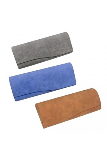 Zillary 3 Pièces Étui à Lunettes, Boîte à Lunettes Portable, Étui Lunettes Cuir, Étui à Lunettes de Mode, pour Lunettes de My