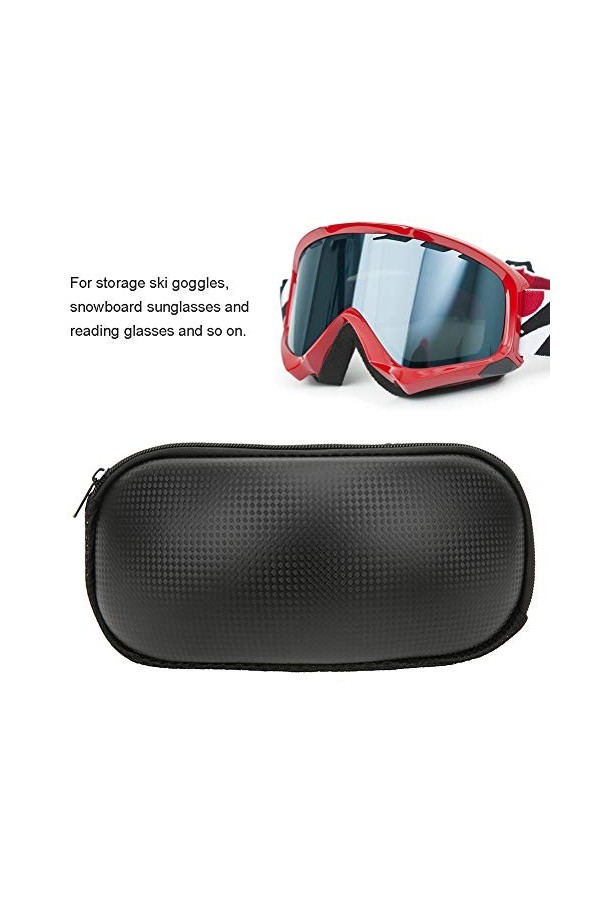 minifinker Boîte de Protection de Lunettes, étui de Lunettes de Ski léger Anti-Rayures Portable Anti-Chute élégant pour Lunet