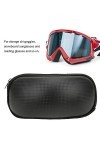 minifinker Boîte de Protection de Lunettes, étui de Lunettes de Ski léger Anti-Rayures Portable Anti-Chute élégant pour Lunet