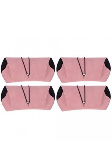 LIFKOME 2 Pièces Étuis Hommes Lunettes Vintage Voyage Cuir Manchon Conteneurs Décoratifs avec Lunettes Mince Étui- Lunettes F