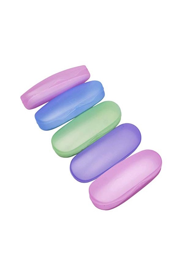 Artibetter Lot de 5 étuis à lunettes en plastique