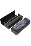 LICHENGTAI Étui à Lunettes avec Strass en Cristal, Diamant Peinture étui à Lunettes Unisexe Portable étui à Lunettes de Solei