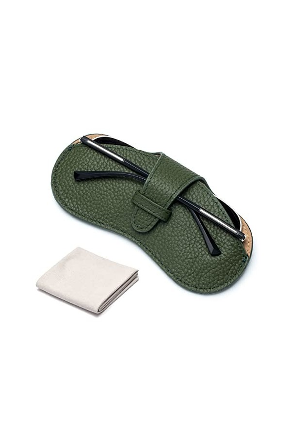 Étui à Lunettes, Vert, M Mixte