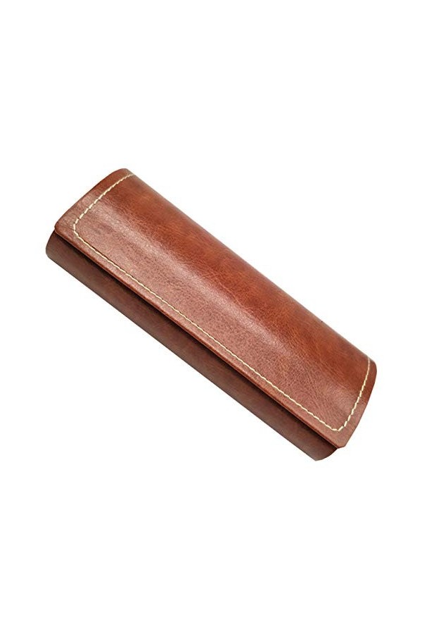 VEADK Étui à lunettes Etui à lunettes en cuir pour hommes Étui à lunettes rigide et rigide pour femmes Lunettes de lecture Bo