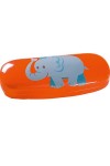 Étui de protection rigide pour lunettes de lecture pour enfants - Design amusant - Pour garçons et filles, Imprimé Éléphant O
