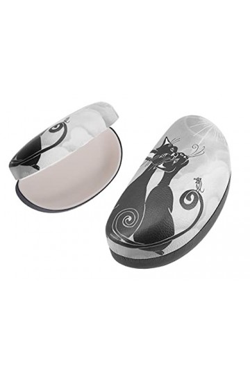 CARMANI - Lunettes de soleil dur protecteur Case Box Titulaire avec peinture avec motif Chats Fous Crazy Cats 