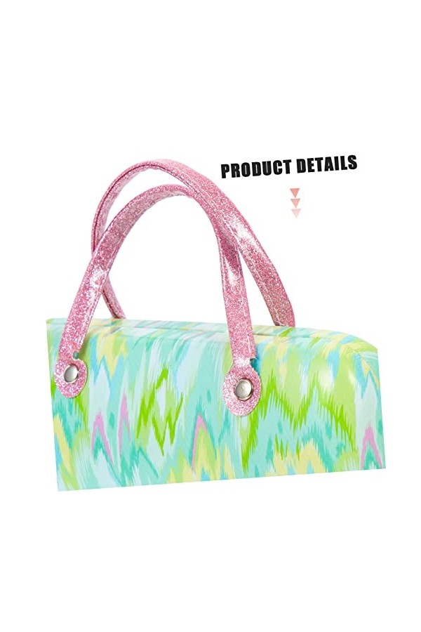 ADOCARN Pu En Cuir Métal Implant Lunettes Métalliques Enfants Étui À Lunettes Lunettes De Soleil Métalliques Pour Les Femmes