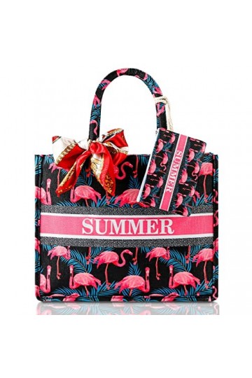 Teklemon Grand Sac de Plage pour Femmes,Sac Fourre-Tout en été,XXL Cabas Sac de Shopping,Grand Sac à Bandoulière avec Fermetu