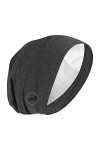 Molain Bonnet de Sommeil en Satin avec Doublure en Satin Réglable Doublure en Soie Noir