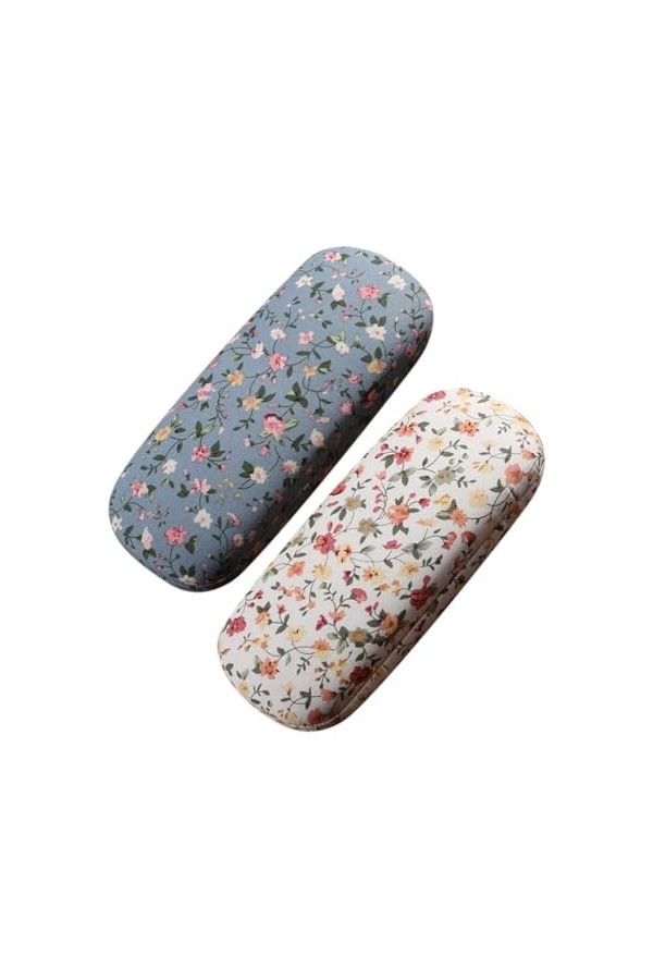 Cabilock 2Pcs Étui À Lunettes Étuis De Rangement Pour Lunettes Lunettes Étui De Rangement Rétro Étui En Verre Dur Étui À Lune