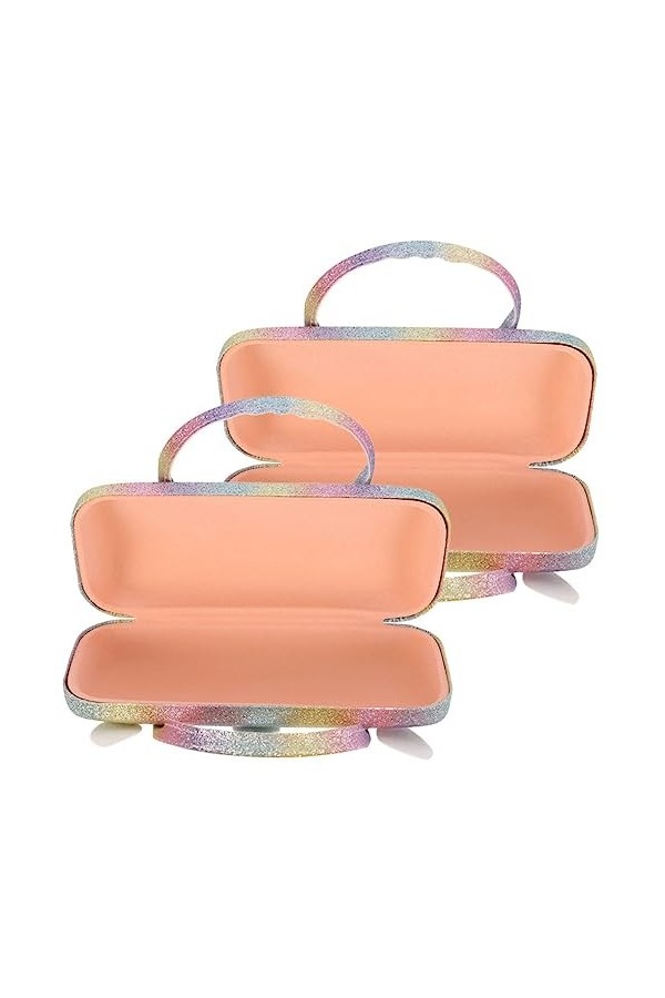 DOITOOL Caisse De Rangement 2 Pcs Portable À Lunettes À Lunettes Mignon À Lunettes Avec Poignée Mignon À Lunettes Avec Poigné