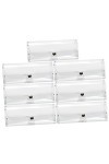 JOINPAYA 7 Pièces Étui À Lunettes Transparent Étui À Lunettes De Soleil Étui À Lunettes De Soleil Chiffon De Nettoyage Pour L