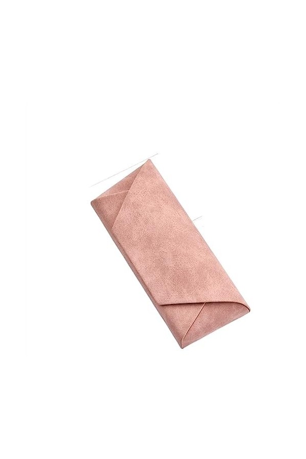 Housse en cuir PU étui à lunettes de soleil for femmes hommes lunettes accessoires souples portables boîte à lunettes Color 