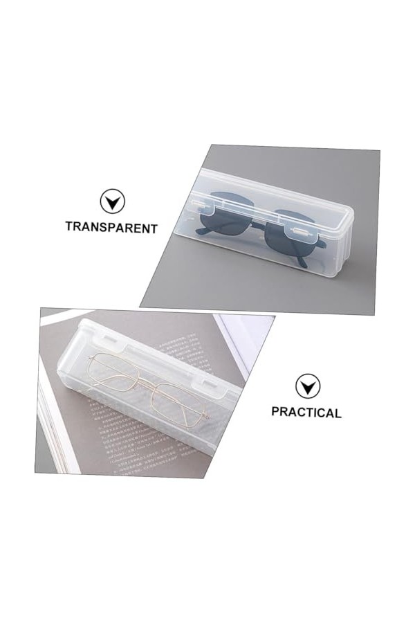 HAPINARY 2 Pièces Porte-lunettes Affichage De Lunettes De Soleil Stockage De Lunettes Rangement De Lunettes Boite En Plastiqu