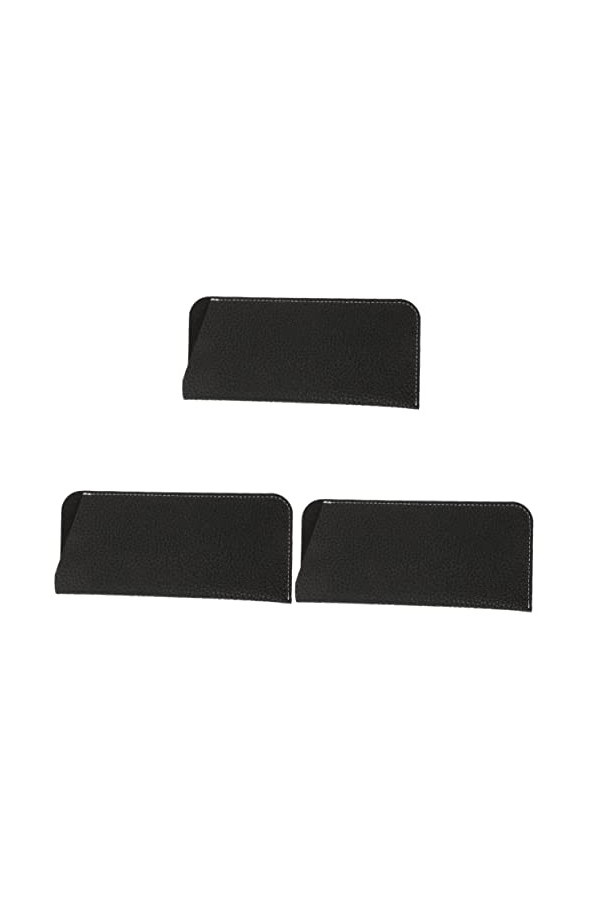 CLISPEED 3 Pièces Sac à Lunettes Sangle De Lunettes De Soleil En Cuir Étui à Lunettes Souple Pour Femme Petite Pochette En Cu