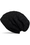 styleBREAKER Bonnet Beanie Chaud en Maille Fine avec Motif tressé et Doublure Laine Polaire Toute Douce, Unisexe 04024058, Co