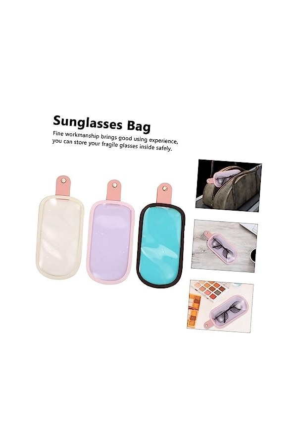 Lurrose 3 Pièces Sac De Lunettes De Soleil Porte-Lunettes Sac Sec Pour Téléphone Portable Lunettes De Soleil Gadgets Lunettes