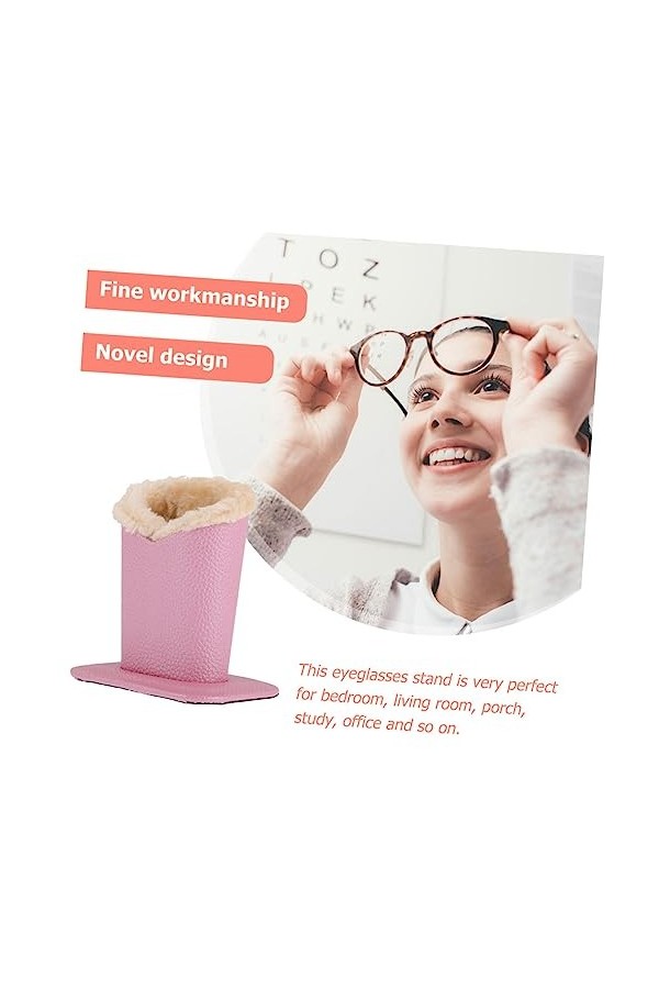 Cabilock 2 Pièces Monture De Lunettes En Peluche Porte-lunettes Présentoir à Lunettes Support Détui à Lunettes Doublé Étui à 