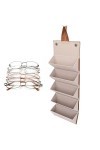 Boîte de Rangement de Lunettes Pliable, Haute capacité, étanche, 5 Emplacements, étui à Lunettes pour Voyage