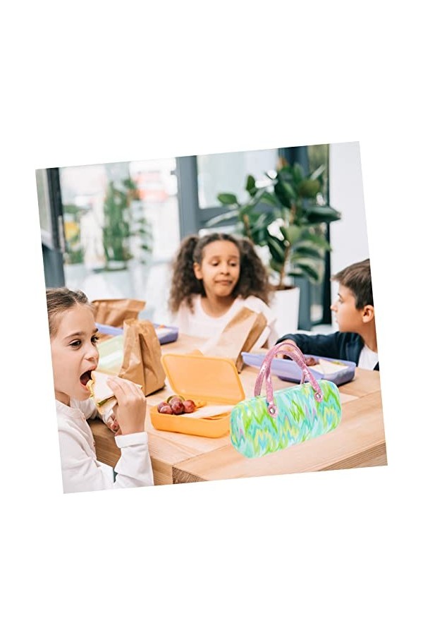 ERINGOGO 2 Pièces En Cuir Pu Implant Métallique Lunettes De Soleil Métalliques Étui À Lunettes Pour Enfants Lunettes Métalliq