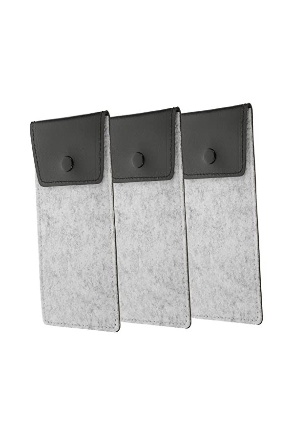 Healifty 6 Pièces Étui À Crayons en Feutre Étui À Lunettes De Soleil pour Étui À Lunettes Souple pour Lunettes De Soleil Anti