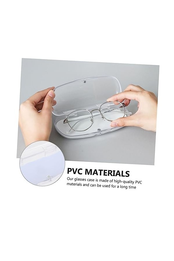 SOIMISS 3 Pcs Étui À Lunettes Voyage Étui À Lunettes Clair En Plastique Shot Lunettes Voyage Étui À Lunettes De Soleil Étui À