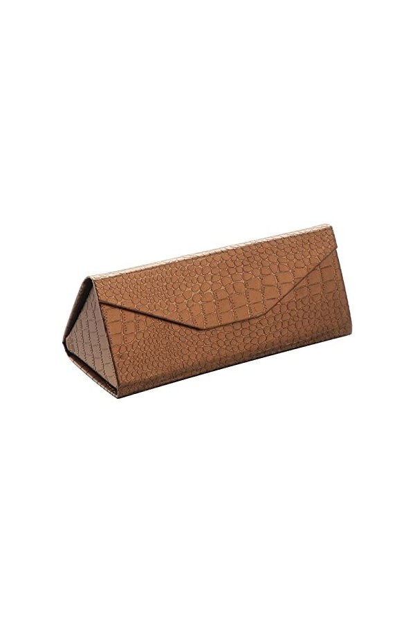 UNNS Triangle Lunes en Cuir Dur Pliables Étui boîtiers Lunettes de Soleil Verres de boîtes de Rangement Accessoires Color : 