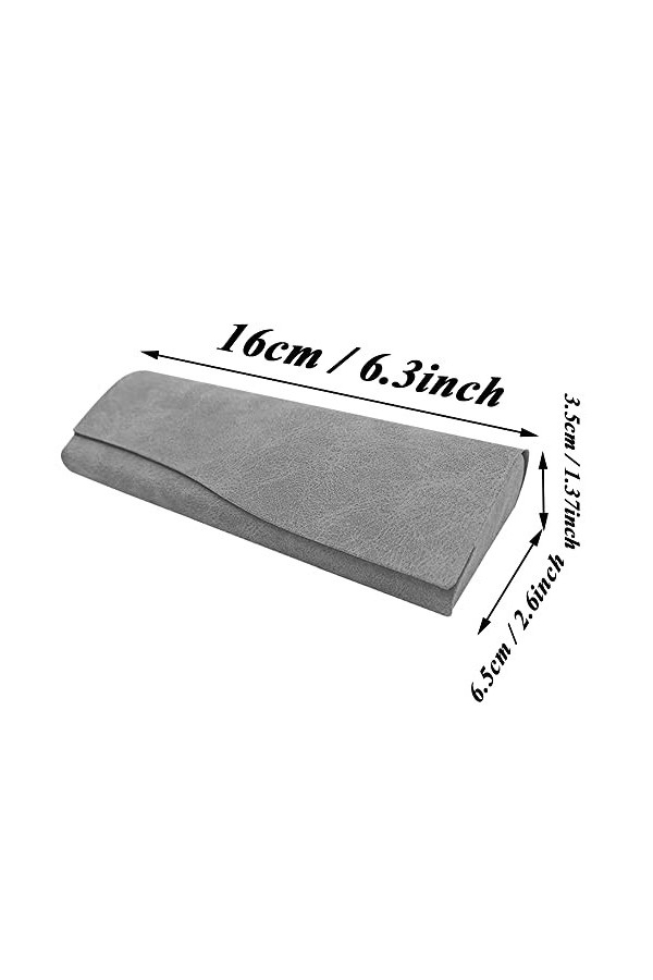 NUYYR 2 Pièces Étui à Lunettes, Étuis de Protection pour Lunettes, Étui à Lunettes Dur, Étui à Lunettes Rigide, Portable Méta