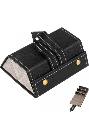 YANJIY Organisateur Pour 3 Paires De Lunettes, Étui De Rangement Pour Lunettes De Soleil, Étui à Lunettes De Voyage Portable,