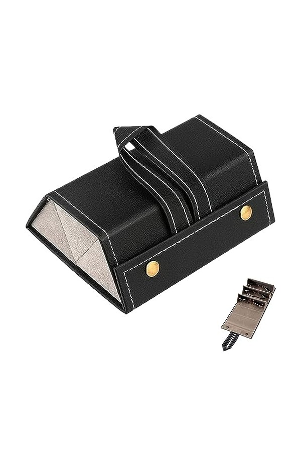 YANJIY Organisateur Pour 3 Paires De Lunettes, Étui De Rangement Pour Lunettes De Soleil, Étui à Lunettes De Voyage Portable,