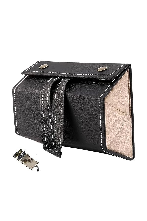 YANJIY Organisateur Pour 3 Paires De Lunettes, Étui De Rangement Pour Lunettes De Soleil, Étui à Lunettes De Voyage Portable,