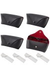 PH PandaHall Étui à Lunettes en Cuir Étui à Lunettes de Soleil Portable Organisateur de Lunettes en Cuir Imitation Pochette à