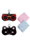 YouYuerÉtui à Lunettes Universel,2PCS Portable Étui à Lunettes de Soleil,Étui de Rangement pour Lunettes,Sac à Lunettes Porta