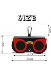 YouYuerÉtui à Lunettes Universel,2PCS Portable Étui à Lunettes de Soleil,Étui de Rangement pour Lunettes,Sac à Lunettes Porta