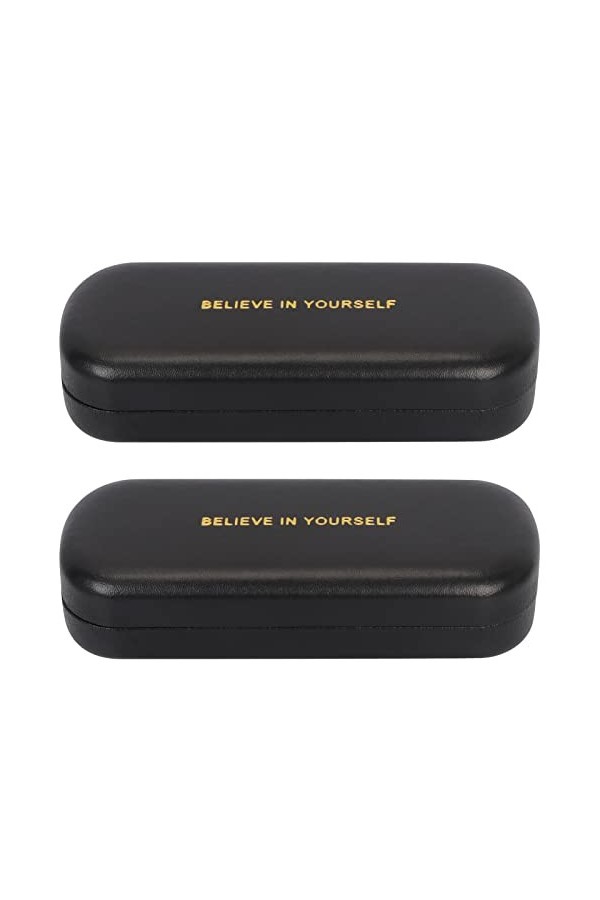 Simpolor Hardcase Étui à lunettes portable résistant aux rayures pour lunettes de soleil, Noir , taille unique